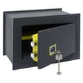Miniatyrbild 3 av 4: Arregui Ideal 10 281320 Väggmonterat kassaskåp, 10 mm hög säkerhet, nyckelöppning, liten 23 x 35 x 20 cm, 10 L mörkgrå
