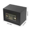 Miniatyrbillede 2 af 2: Elektronisk sikkerhedsskab, 22L kapacitet, LED-display, adgangskode- og nøglelåsning,sort
