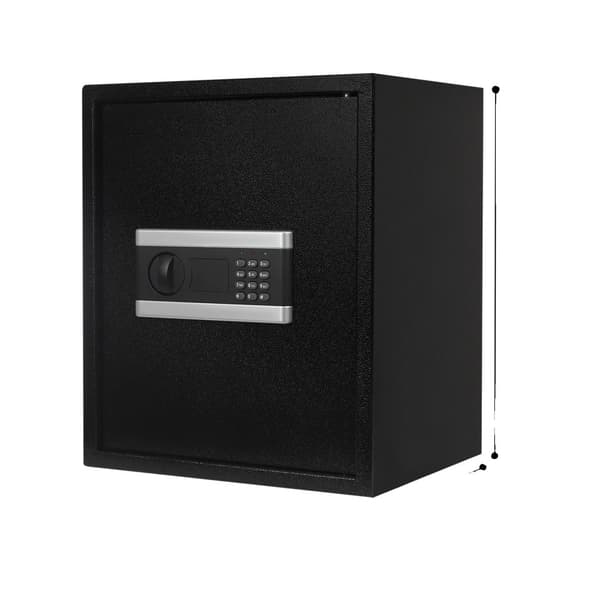 Digital säkerhetsskap, stålbyggnad, väggmonterad eller fristående, modern design,svart