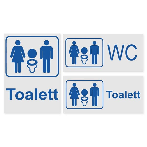 Toalettskylt / WC skylt - Skyltar