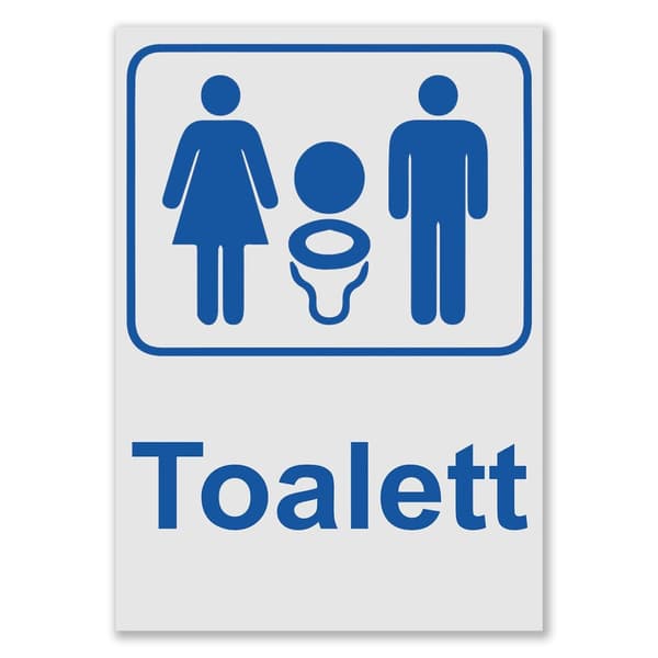 Toalettskylt / WC skylt - Skyltar