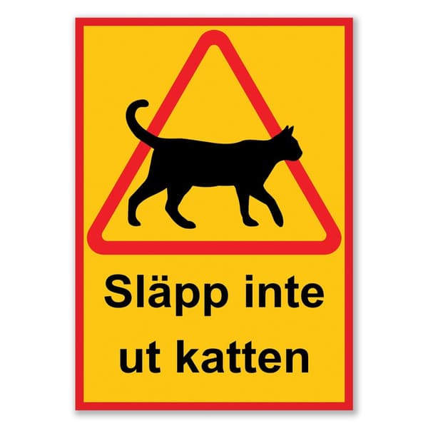 Kattekilt / Advarselsskilt Kat – Skilt