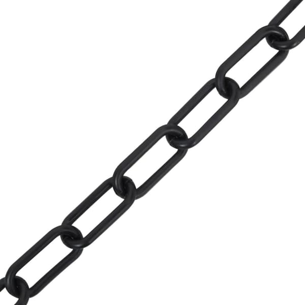 Varningskedja svart 100 m Ø4 mm plast