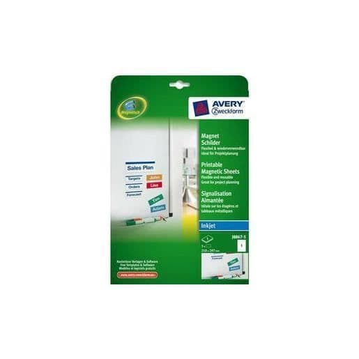 Signaleringstavla - AVERY - A4 - Magnetisk - Tryckbar - Vit