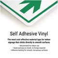 Miniatyrbild 2 av 3: Vsafety - 14016AF-S - 14016 AF-S Brandutgångsskylt rak pil, självhäftande, fyrkantig, 100 mm x 100 mm, grön