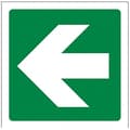 Miniatyrbild 1 av 3: Vsafety - 14016AF-S - 14016 AF-S Brandutgångsskylt rak pil, självhäftande, fyrkantig, 100 mm x 100 mm, grön