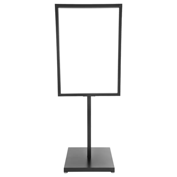 Skyltställ, Golvstående, 160 cm Höjd, Järn Konstruktion,Svart