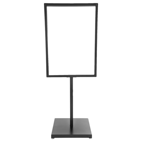 Skyltställ, Golvstående, 160 cm Höjd, Järn Konstruktion,Svart