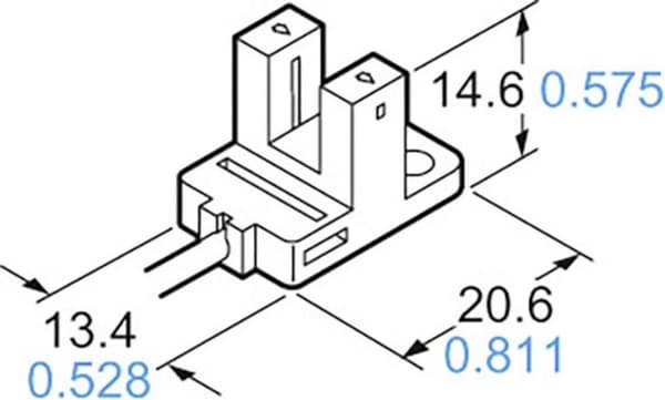 Panasonic gaffelljusbarriär Y-typ PM-Y45-P ljusomkoppling, mörkbrytare 5 - 24 V/DC 1 st (PM-Y45-P)