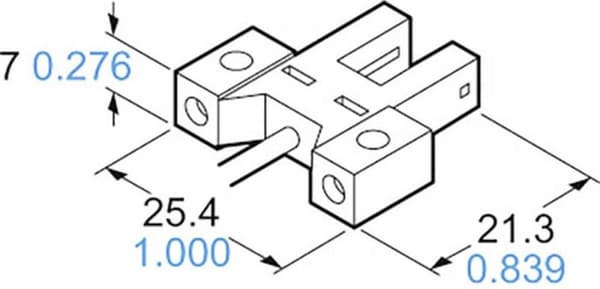 Panasonic gaffelljusbarriär K-typ PM-K45-P ljusbrytare, mörkbrytare 5 - 24 V/DC 1 st (PM-K45-P)