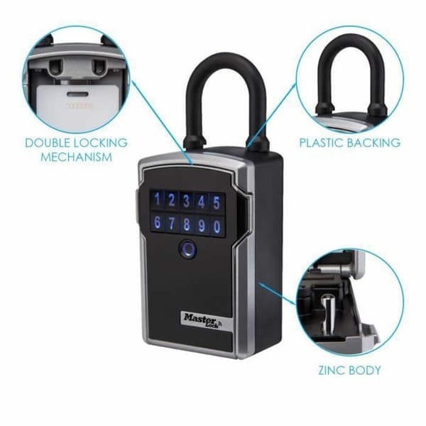 Sikkerhedsboks Master Lock 5440EURD Nøgler Sort/Sølvfarvet Zink 18 x 8 x 6 cm
