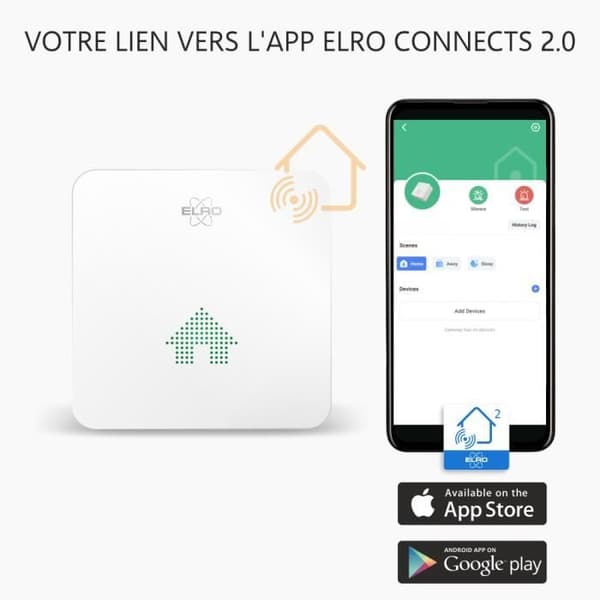 ELRO Connects K2 SF50GA-kontakt - Kompatibel med alla ELRO Connects-produkter - Enkel installation