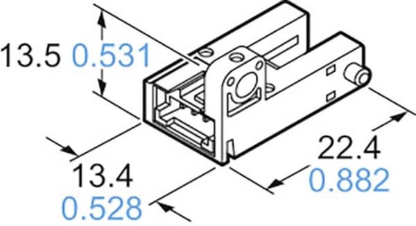 Panasonic Gaffelljusbarriär PM-R65-P PM-R65-P R-typ Ljuskoppling, mörkbrytare 5 - 24 V/DC 1 st.