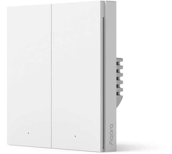 Aqara Smart Wall Switch H1 (with neutral, double rocker): Model: WS-EUK04; SKU: AK074EUW01