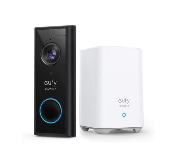 Indgangspanel Videodørklokke 2K, sort, EUFY