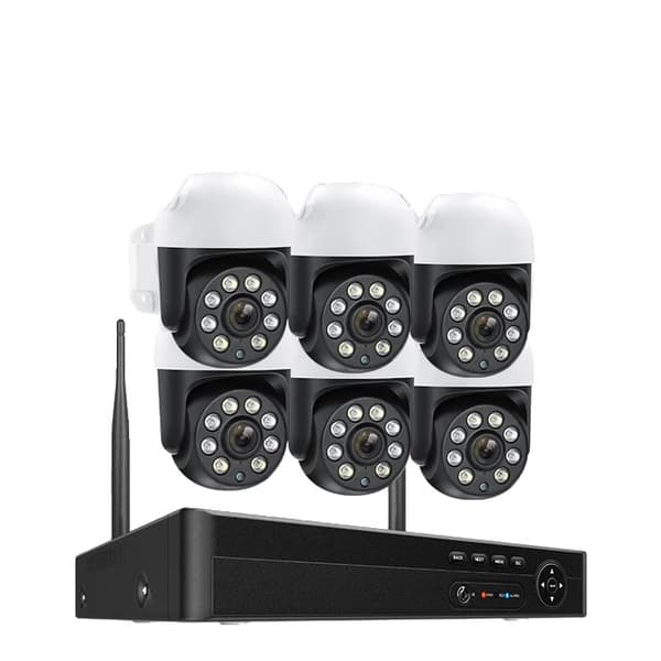 Overvågningskamera System, 4MP Video Kvalitet, Automatisk Sporing, 3T, 8CH NVR 2 Kamera