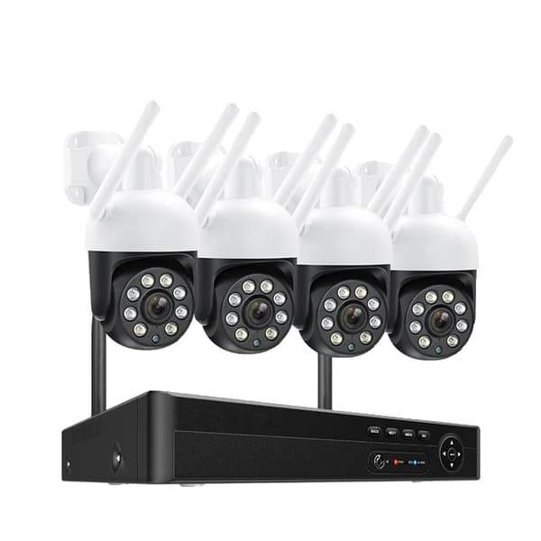 Overvågningskamera System, 4MP Video Kvalitet, Automatisk Sporing, 3T, 8CH NVR 2 Kamera 3T 2