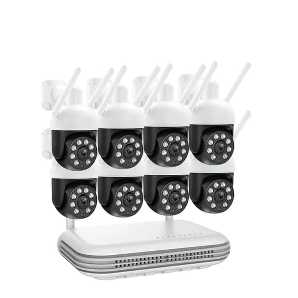 Trådløst sikkerhedskamerasystem, automatisk sporing, natvision, , None, 8CH 2Pcs Cameras