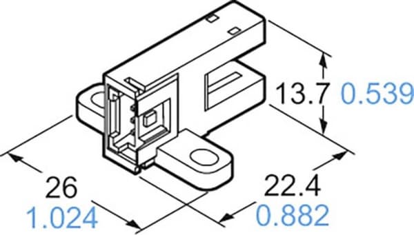 Panasonic gaffelfotocell T-typ PM-T65-P ljusväxlande, mörkväxlande 5 - 24 V/DC 1 st (PM-T65-P