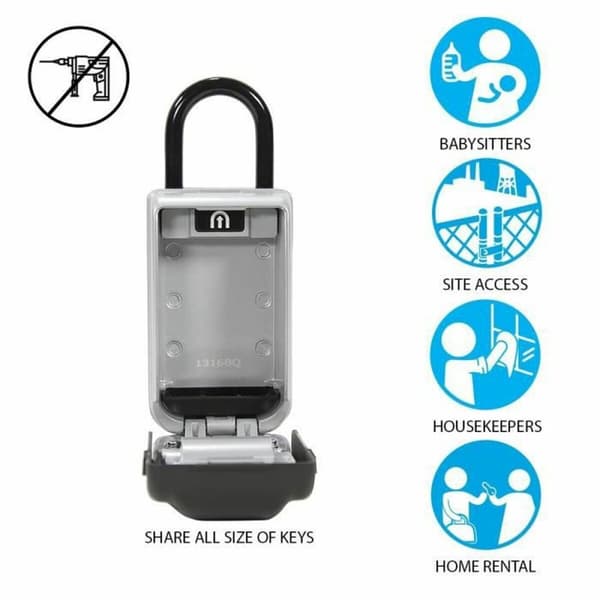 Tallelokero Master Lock 5424EURD Avaimet Harmaa Metalli 17,5 x 7,2 x 5,2 cm