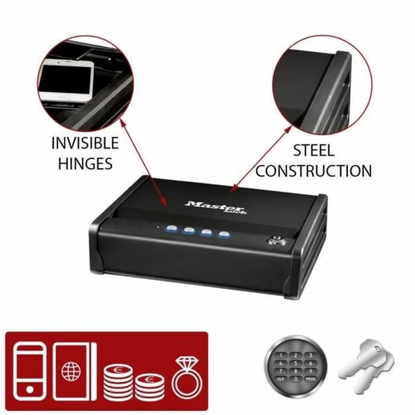 Tallelokero Master Lock Musta Ruostumaton teräs Teräs