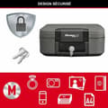 Miniatyrbillede 2 af 4: Sikkerhedsboks Master Lock Sort 7,8 L