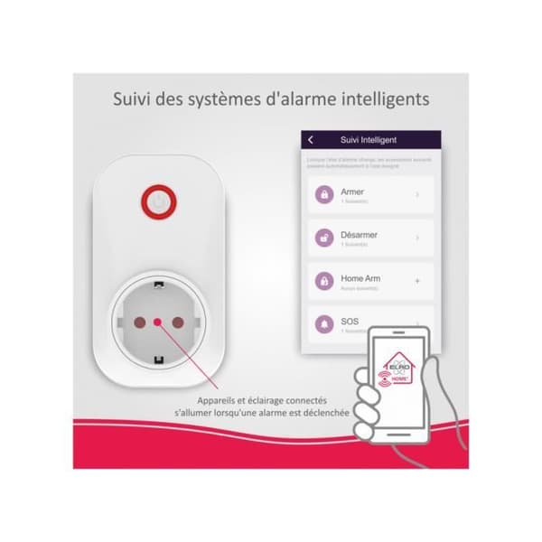 Smart uttag - ELRO - AS90PLE - Larmtillbehör - ELRO AS90S Home+ kompatibel - Lätt att installera