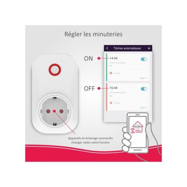 Smart uttag - ELRO - AS90PLE - Larmtillbehör - ELRO AS90S Home+ kompatibel - Lätt att installera