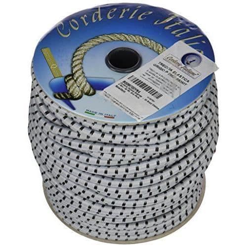 Corderie Italiane -00 Elastisk fläta 8 Mm-50 M Pärlgrå - 6032199