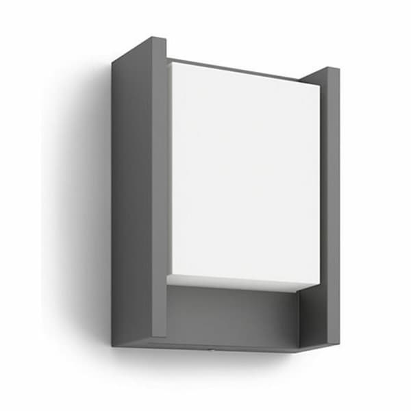 Vägglampa Philips Antracit, Vit
