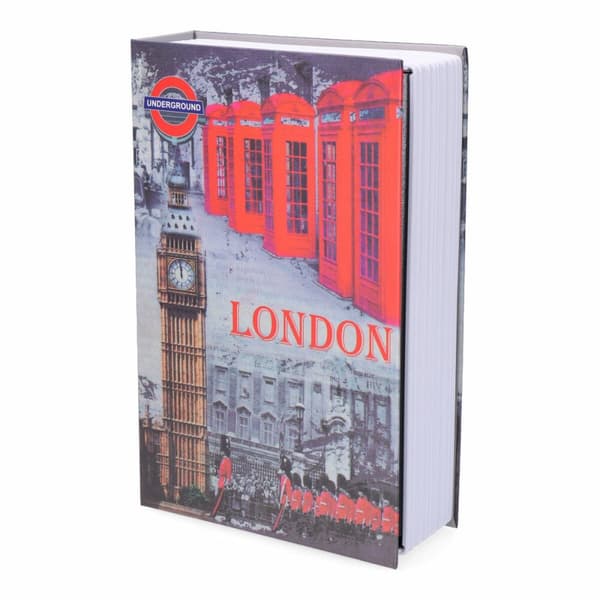 Bokformat kassaskåp Micel CFC08 M13403 Grå Stål London