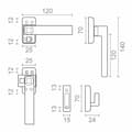 Miniatyrbillede 3 af 3: Krumtap EDM 85457 6801 Sort Aluminium Højre Tryklukning