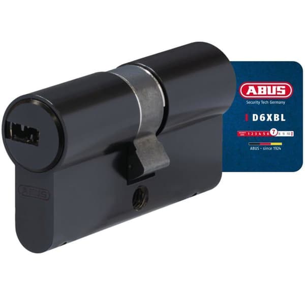 Säkerhetsdel till hemmet Abus - 968044 - Profilcylinder D6XBL 30/40 med kodkort och 5 nycklar - Svart