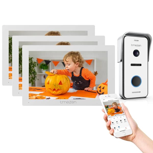 Smart Video Dørtelefon, 1080P Opløsning, Håndfri Kommunikation,3m1d
