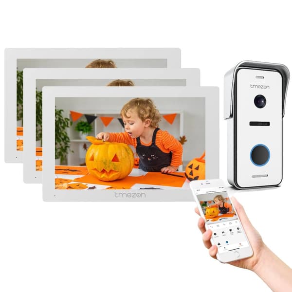 Smart Video Dørtelefon, 1080P Opløsning, Håndfri Kommunikation,3m1d