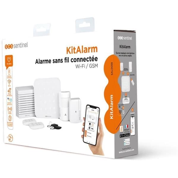 Trådløs alarm tilsluttet Wi-Fi og GSM 4G - KitAlarm - SCS SENTINEL