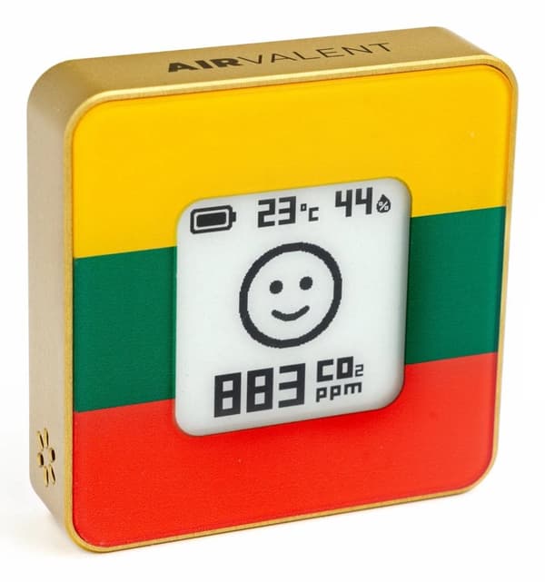 AIRVALENT Lyxigt svart, guldfärgat batteri