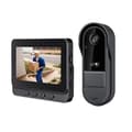 Miniatyrbillede 1 af 2: Trådløs Video Dørklokke, 4,3-tommer Skærm, HD 720p Opløsning,GRATIS 256G SD-kort