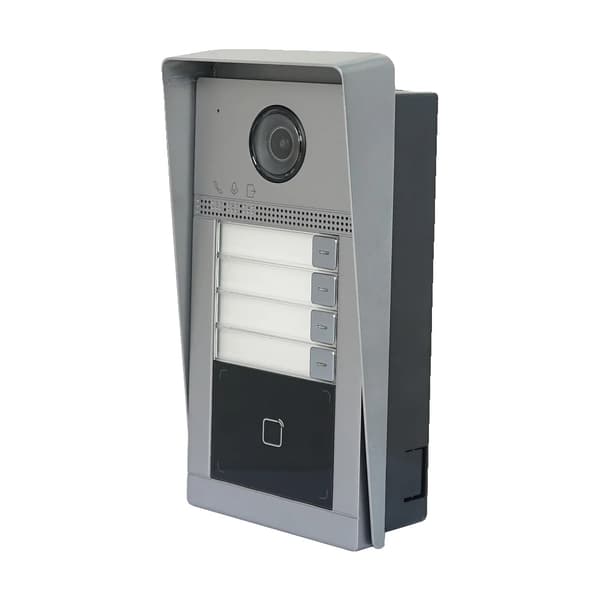 IP Dørklokke, WiFi Forbindelse, Vandtæt,4-knap Flush Cover