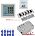 Miniatyrbillede 2 af 2: Døradgangskontrolsystem, RFID-tastatur, 2000 brugerkapacitet, 125KHz frekvens,Sæt 4(280KG Lås)