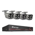 Miniatyrbillede 1 af 2: POE Kamera System, 5MP Opløsning, AI Ansigtsgenkendelse, 3T (udendørs sport), 8CH 4stk Kamera 5MP
