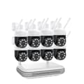 Miniatyrbillede 1 af 2: Trådløst sikkerhedskamerasystem, automatisk sporing, natvision, , None, 8CH 8Pcs Cameras
