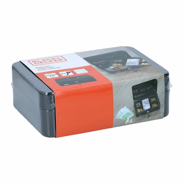 Pengeskab Black & Decker Sort