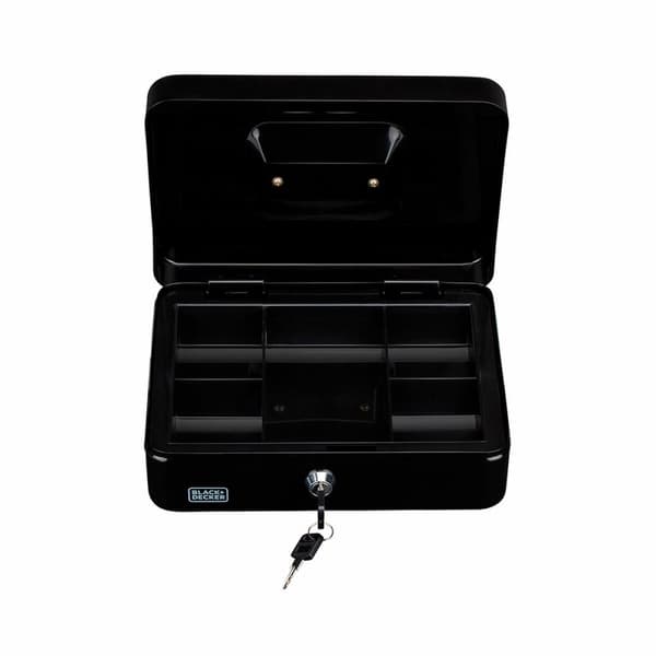 Pengeskab Black & Decker Sort