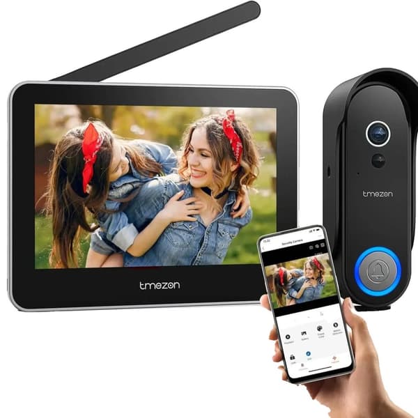 Trådløs Video Dørtelefon, 1080p Opløsning, 7 Tommer Touchskærm