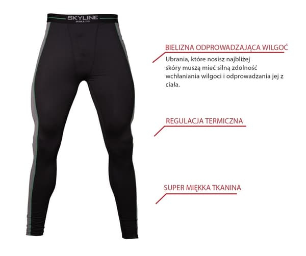 STALCO Thermoactive Herre Lange Underbukser Skyline Sort XL S-51330