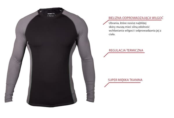 STALCO Herre termoundertrøje Skyline sort M S-51312