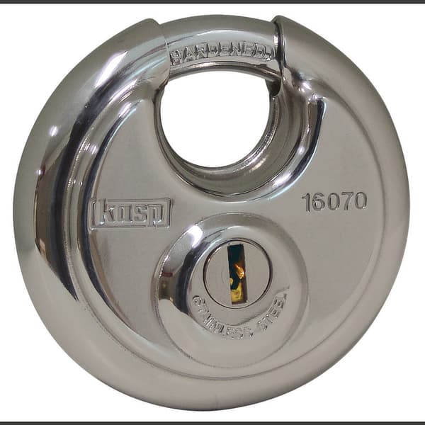 Kasp K16070A3 Hänglås Lika låsning Silver Nyckel