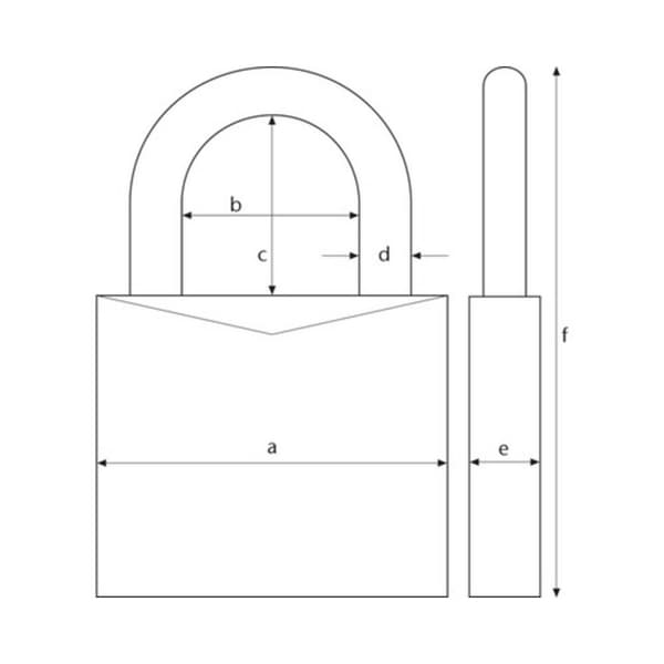 ABUS ABVS30890 Hänglås 44.5 mm Kombination
