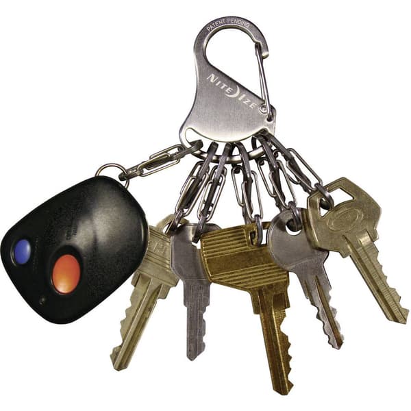 NITE Ize Nyckelkarbinhake NI-KRS-03-11 KeyRack 6 S-Biner Silver 1 st